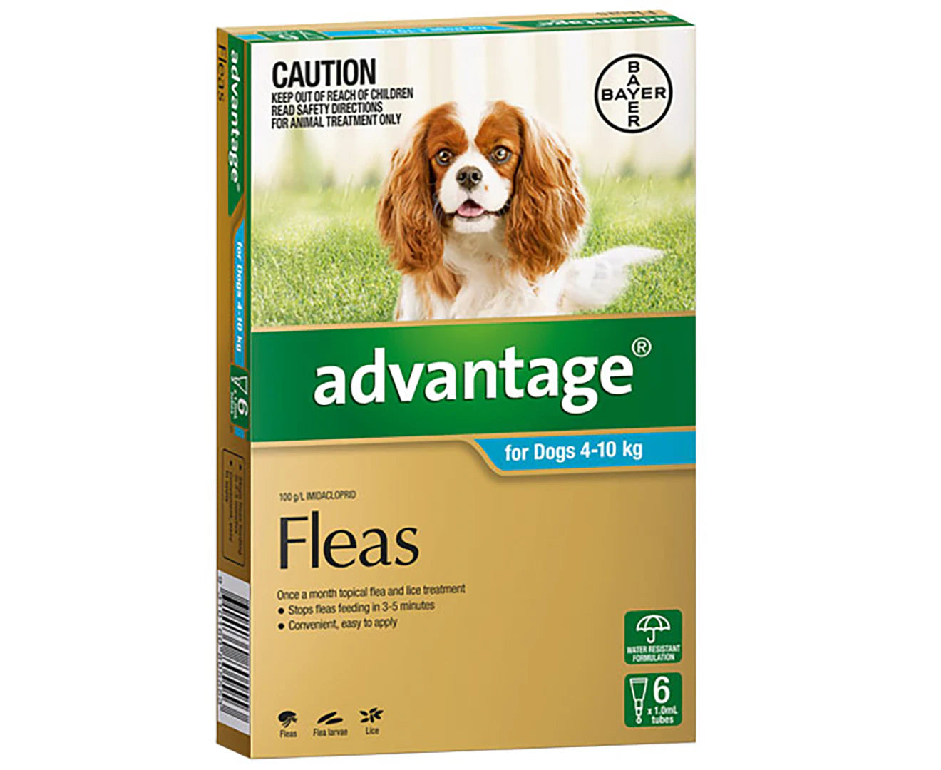 Flea Treatment for Dogs 4-10Kg 6Pk