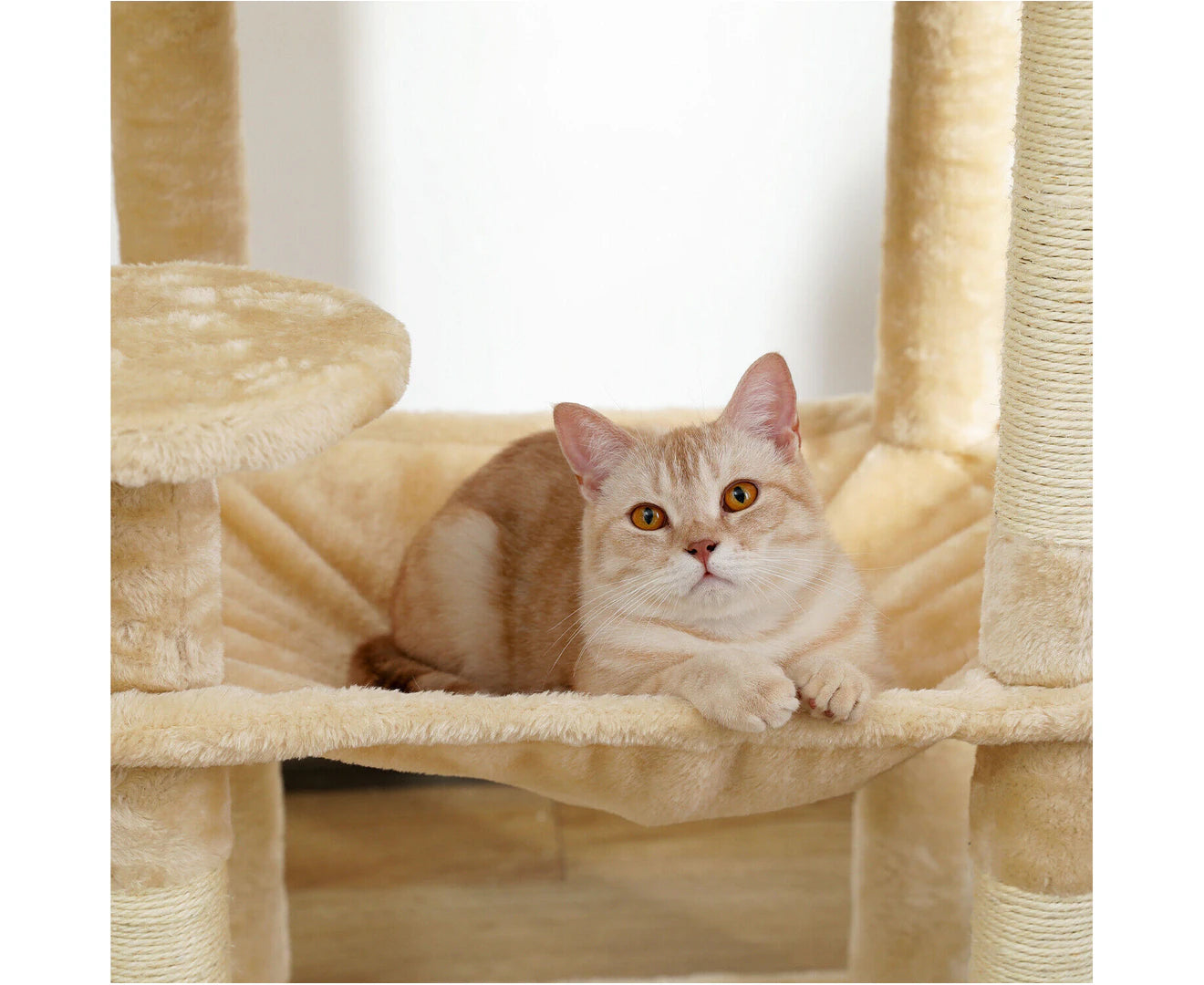 Road Cat Tree Tower Scratching Post Scratcher Wood Condo House Bed Cat Toys 143Cm