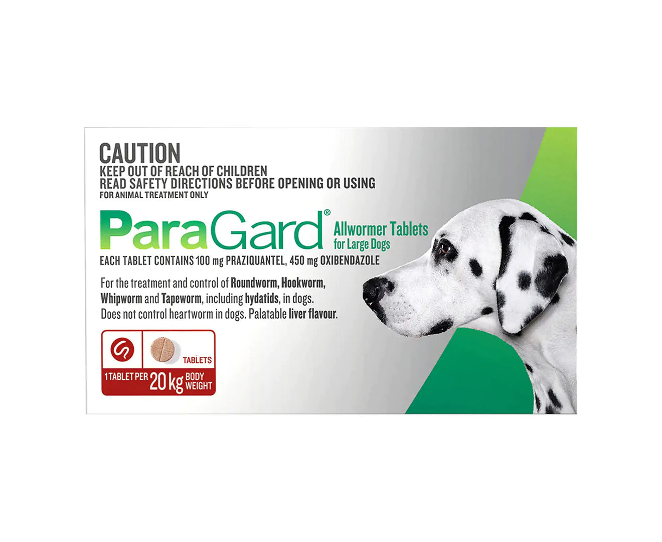 Allwormer Tablets for Large Dogs 20 Kg 3 Tablets RED