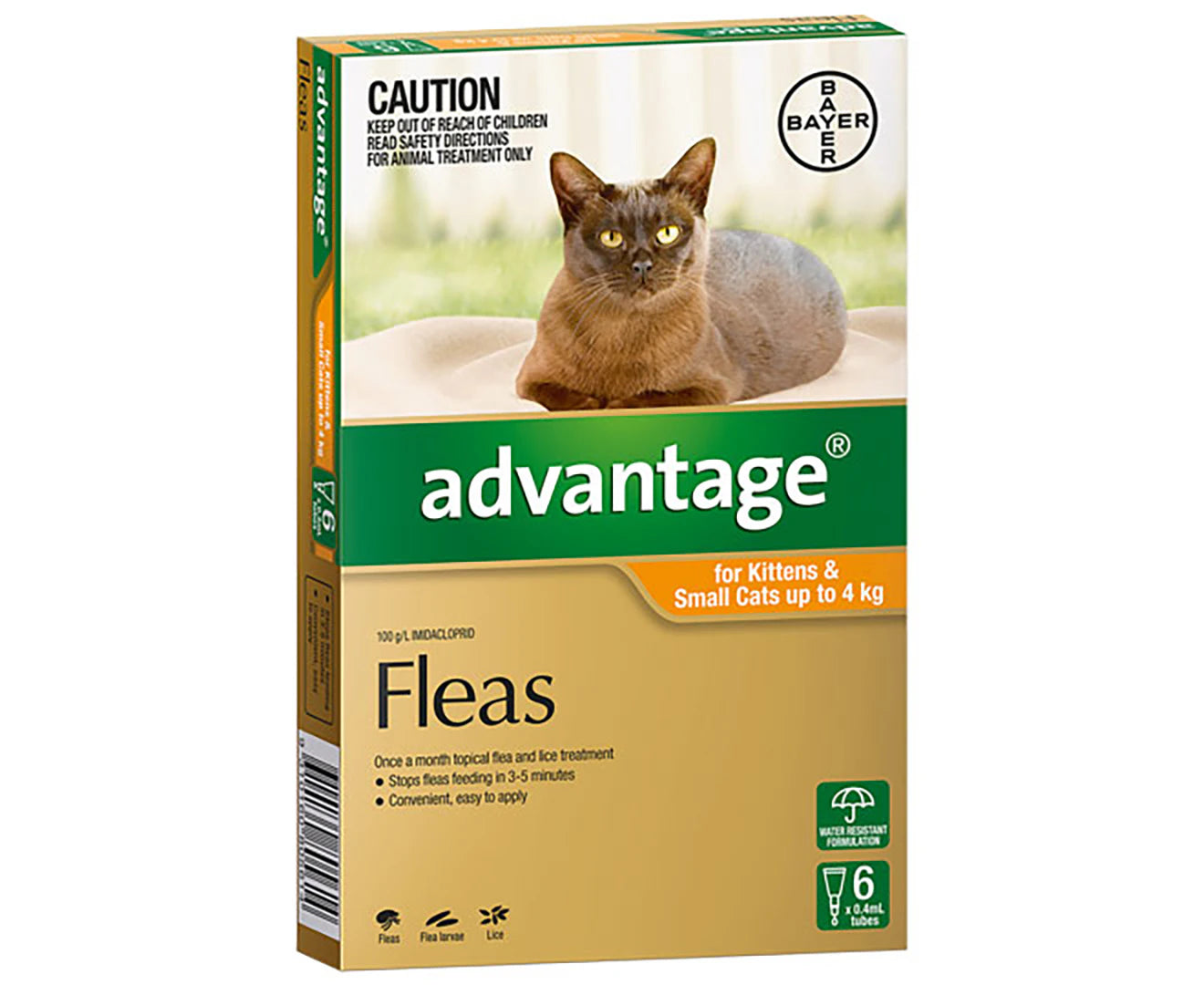Flea Treatment for Cats 0-4Kg 6Pk