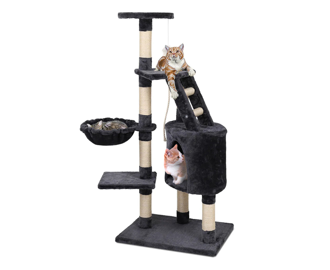 I.Pet Cat Tree 120Cm Tower Scratching Post Scratcher Wood Condo House Bed Toys
