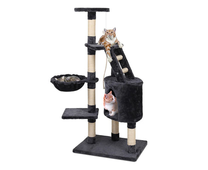 I.Pet Cat Tree 120Cm Tower Scratching Post Scratcher Wood Condo House Bed Toys