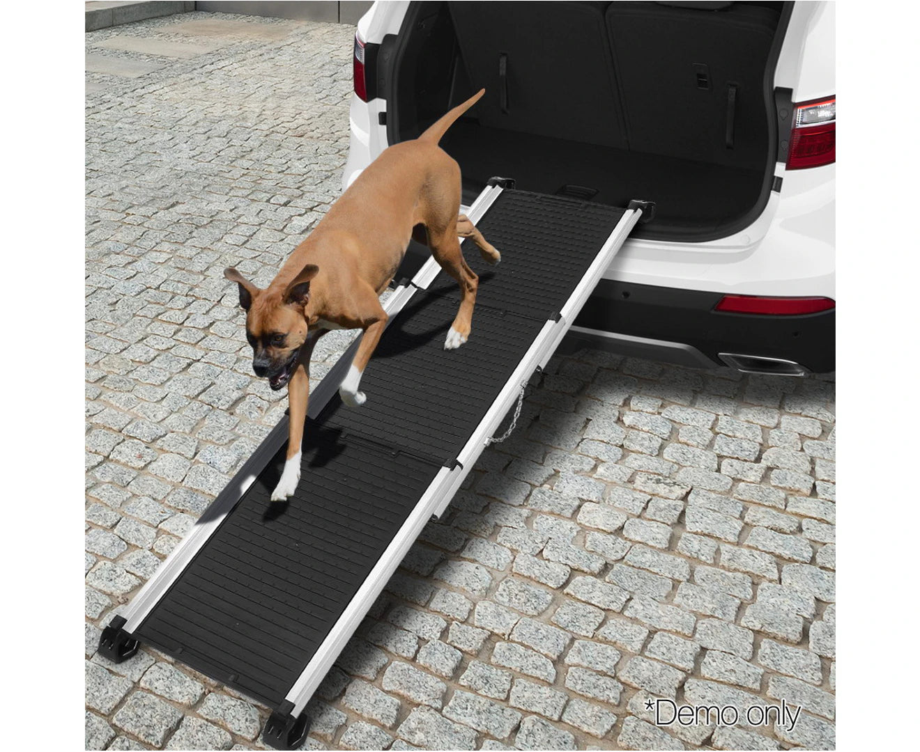 I.Pet Dog Ramp Pet Stairs Steps Car SUV Foldable Portable Ladder Adjustable