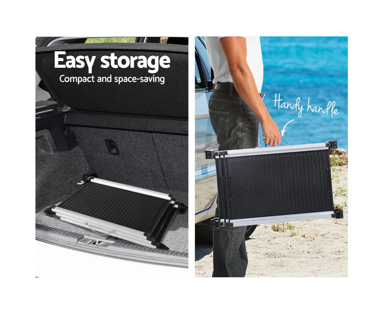 I.Pet Dog Ramp Pet Stairs Steps Car SUV Foldable Portable Ladder Adjustable