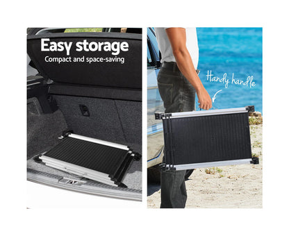 I.Pet Dog Ramp Pet Stairs Steps Car SUV Foldable Portable Ladder Adjustable